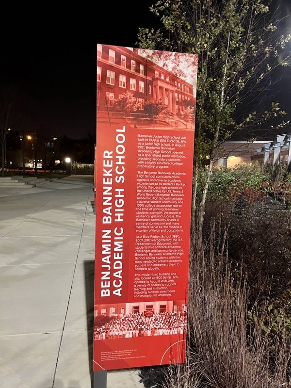 Benjamin Banneker Academic High School Marker image. Click for full size.
