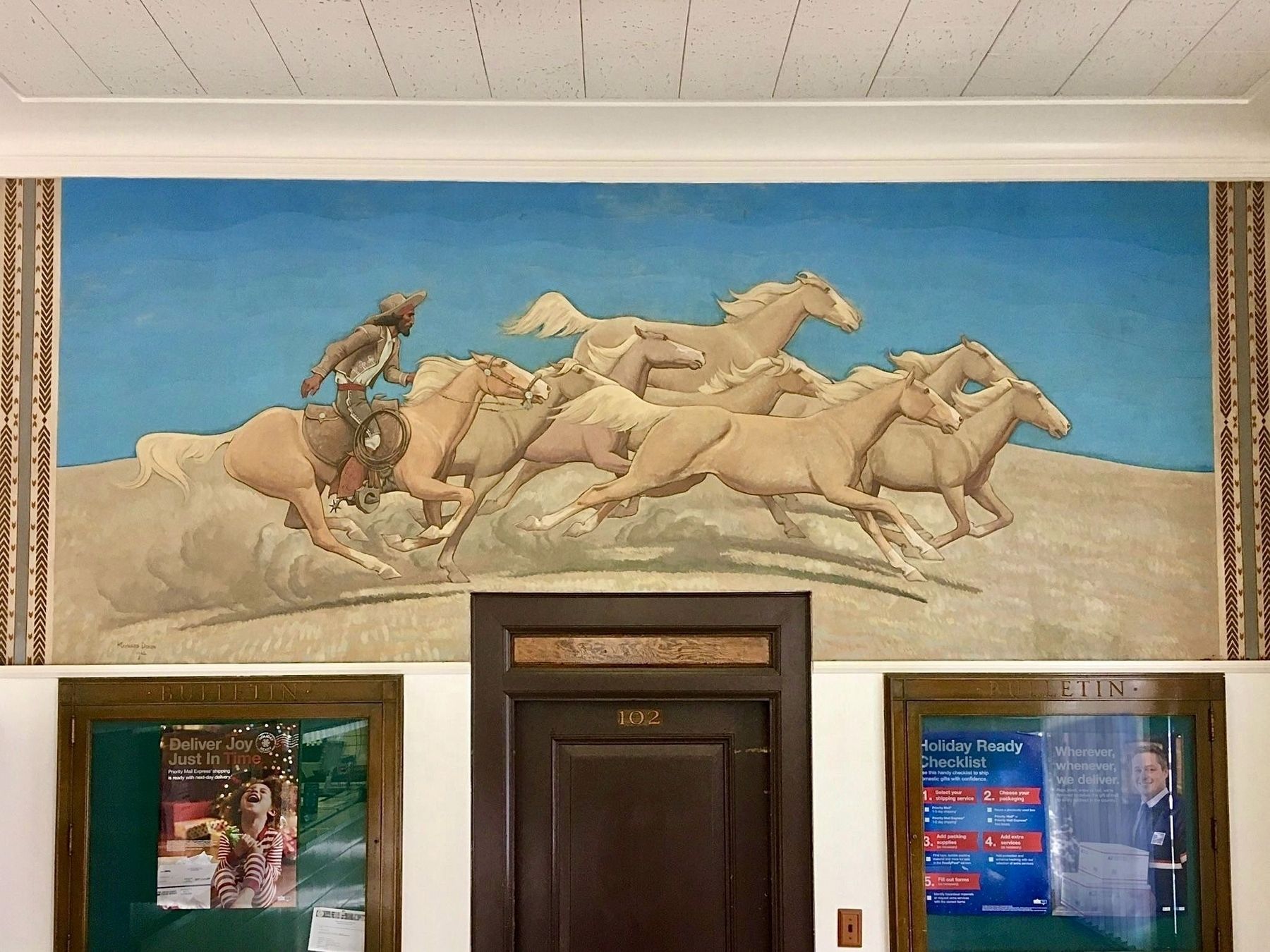 "Palomino Ponies" Mural image. Click for full size.