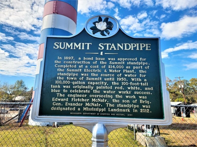 Summit Standpipe Marker image. Click for full size.
