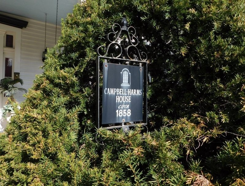 Campbell-Harms House Signage image. Click for full size.