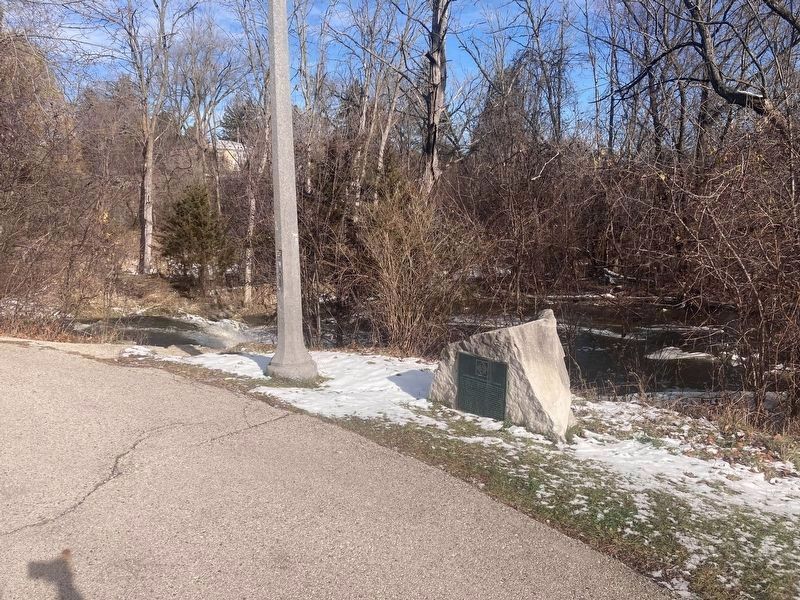 Menomonee River and Lower Falls Marker image. Click for full size.
