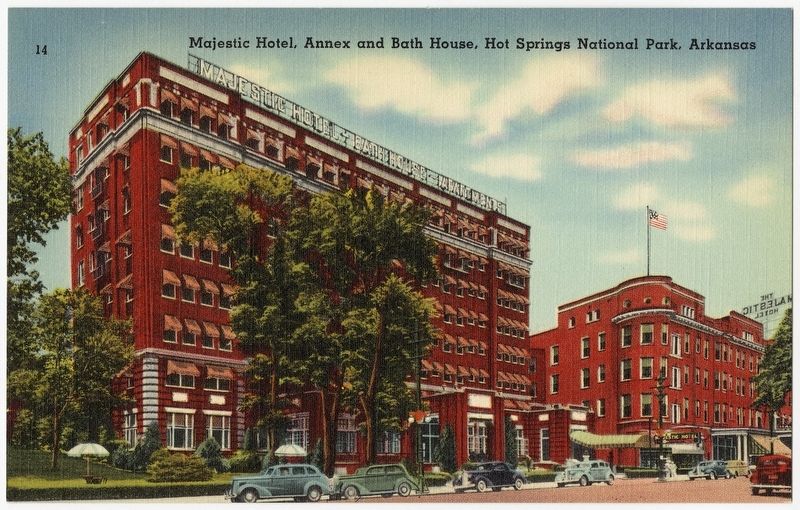 The Majestic Hotel Postcard image. Click for full size.