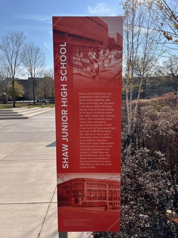 Shaw Junior High School Marker image. Click for full size.