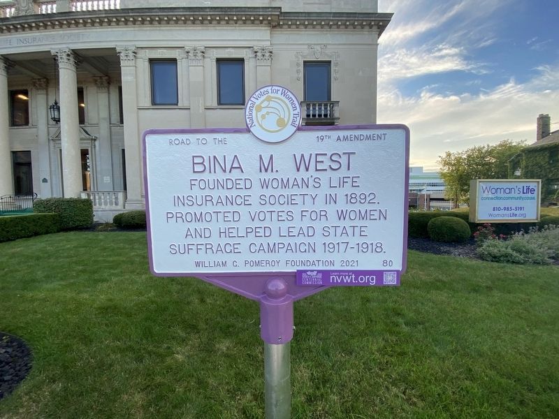 Bina M. West Marker image. Click for full size.
