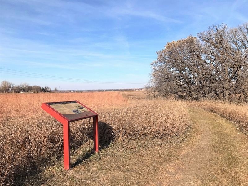 The Missing Bison Marker, from the south image. Click for full size.