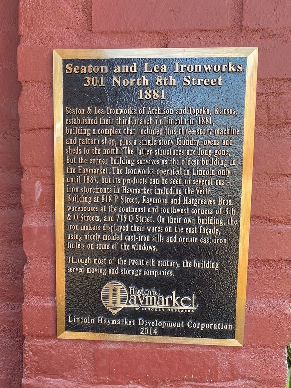 Seaton and Lea Ironworks Marker image. Click for full size.