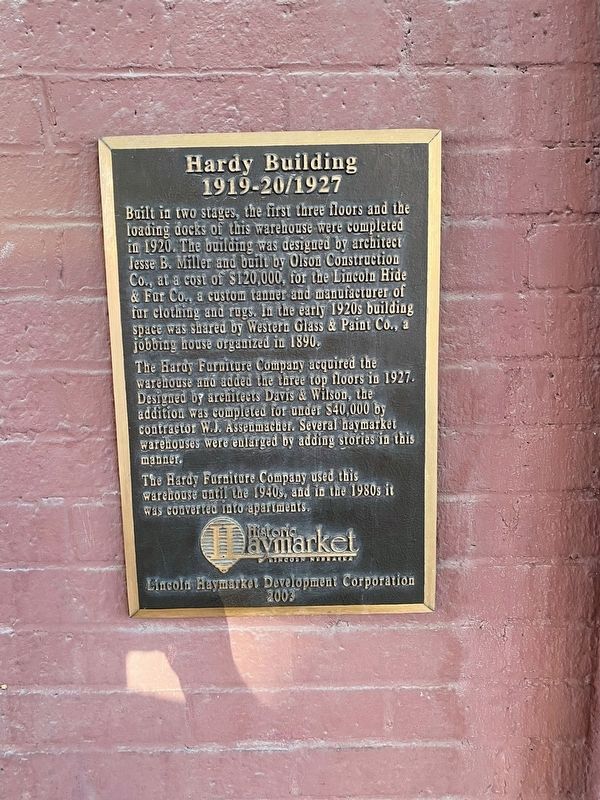 Hardy Building Marker image. Click for full size.
