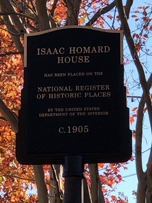 Isaac Homard House Marker. Click for full size. Isaac Homard House Marker image. Click for full size.