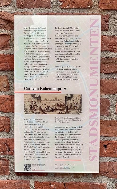 Carl von Rabenhaupt Marker image. Click for full size.