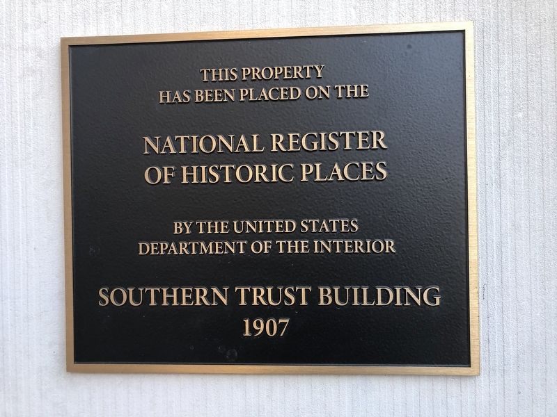 Southern Trust Building Marker image. Click for full size.