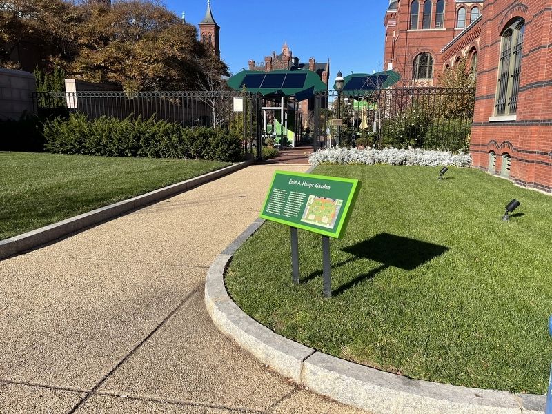 Enid A. Haupt Garden Marker. Click for full size. Enid A. Haupt Garden Marker image. Click for full size.