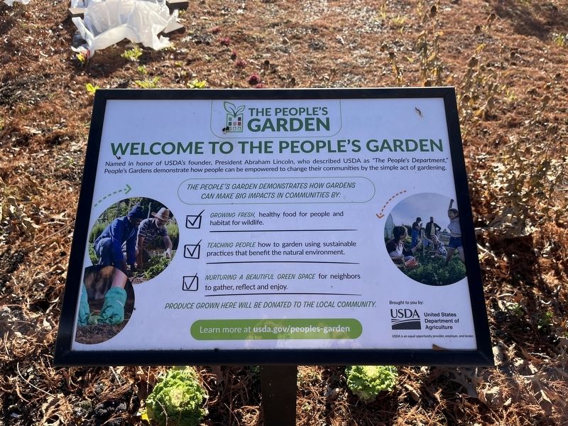 Welcome to the People's Garden Marker image. Click for full size.