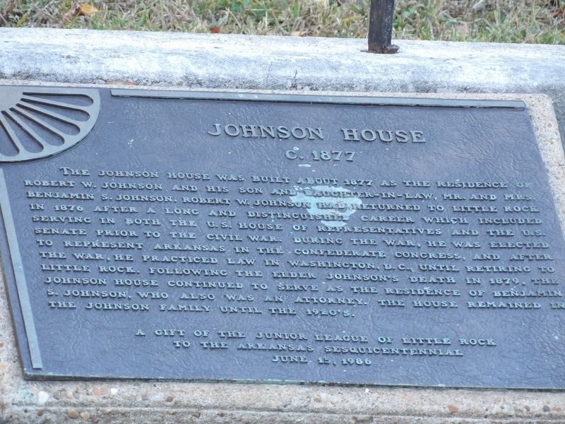 Johnson House Marker. Click for full size. Johnson House Marker image. Click for full size.