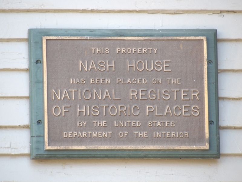 Nash House Marker image. Click for full size.