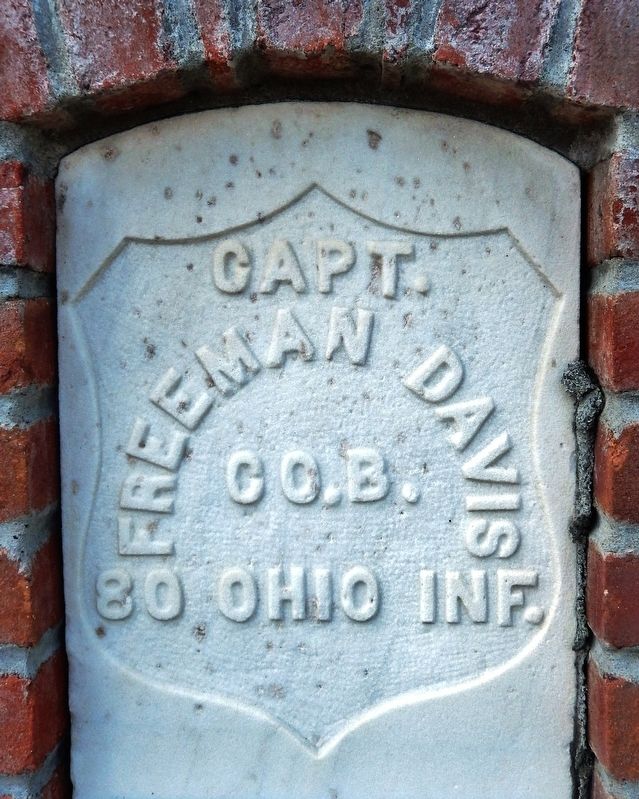 Captain Freeman Davis Headstone. Click for full size. Captain Freeman Davis Headstone image. Click for full size.