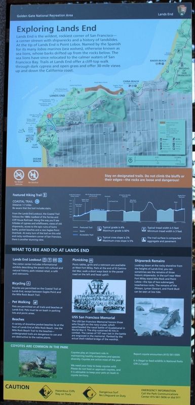 Lands End Marker. Click for full size. Lands End Marker image. Click for full size.