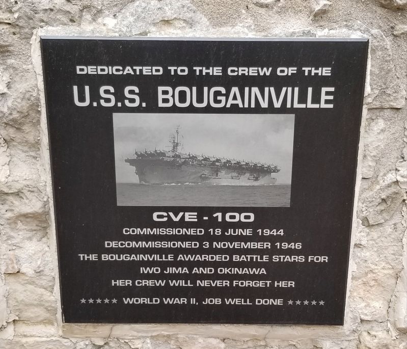 U.S.S. Bougainville Marker image. Click for full size.