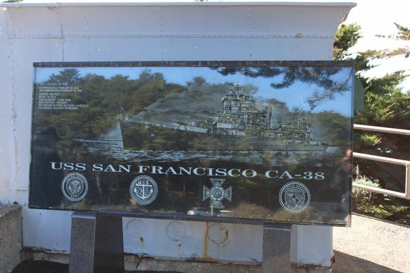 USS San Francisco CA-58 Plaque image. Click for full size.