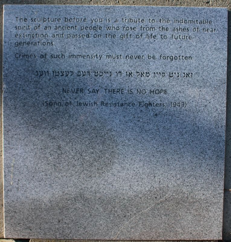 "The Holocaust" Marker image. Click for full size.