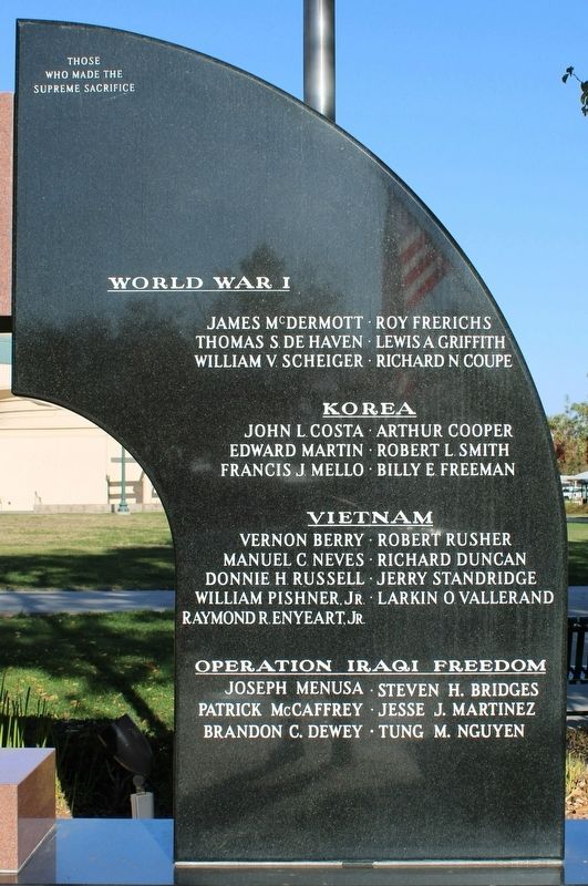 Tracy War Memorial. Click for full size. Tracy War Memorial image. Click for full size.