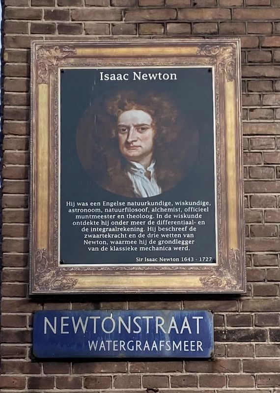 Isaac Newton Marker. Click for full size. Isaac Newton Marker image. Click for full size.