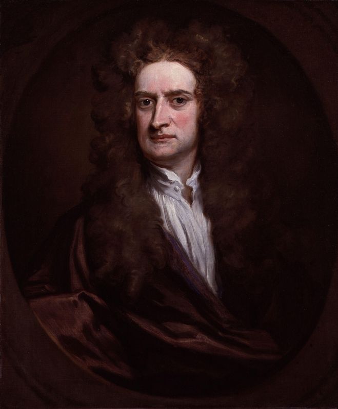 Isaac Newton portrait image. Click for full size.