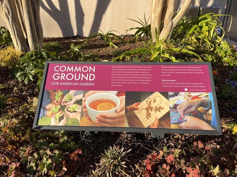 Common Ground Marker. Click for full size. Common Ground Marker image. Click for full size.