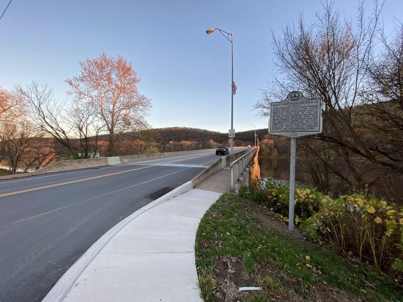 East Bloomsburg Bridge Marker. Click for full size. East Bloomsburg Bridge Marker image. Click for full size.
