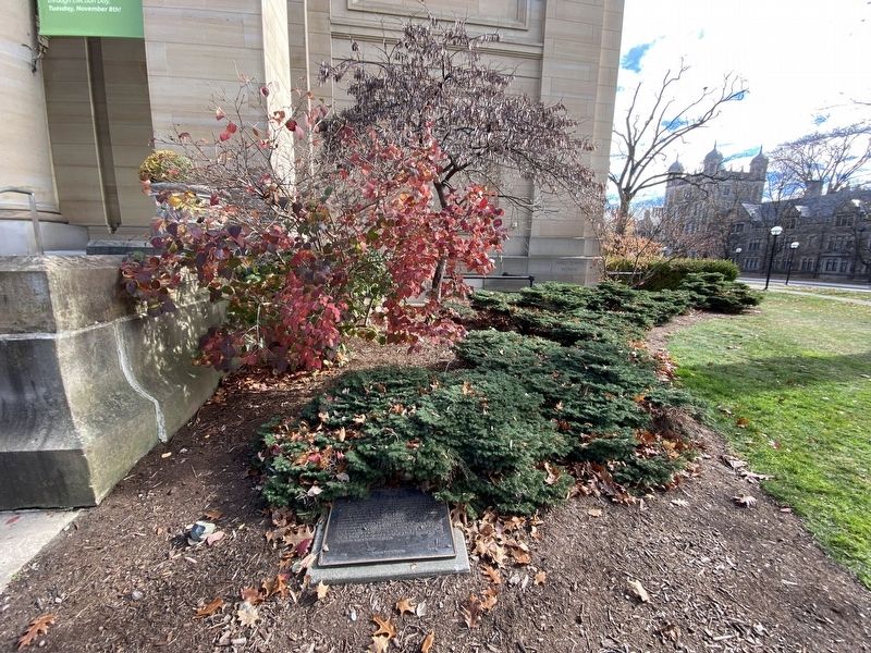 Alumni Memorial Hall Marker. Click for full size. Alumni Memorial Hall Marker image. Click for full size.