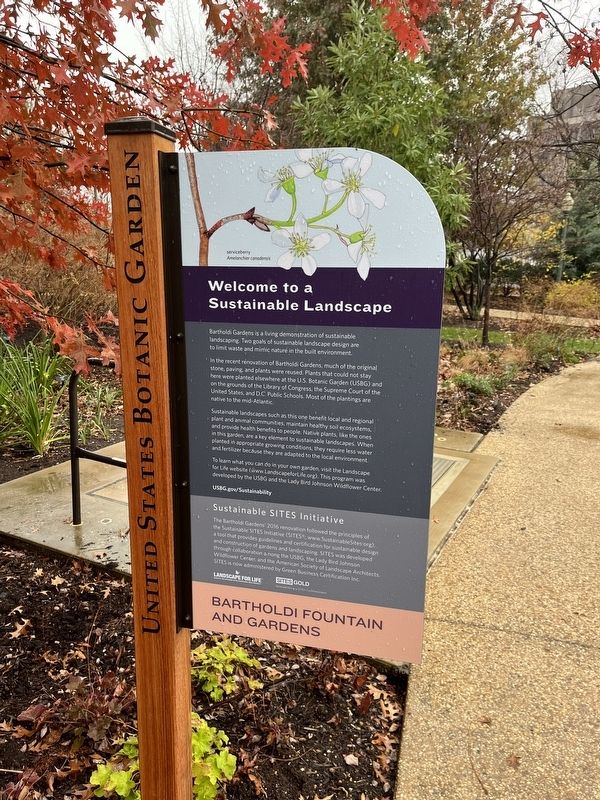 Welcome to a Sustainable Landscape Marker image. Click for full size.