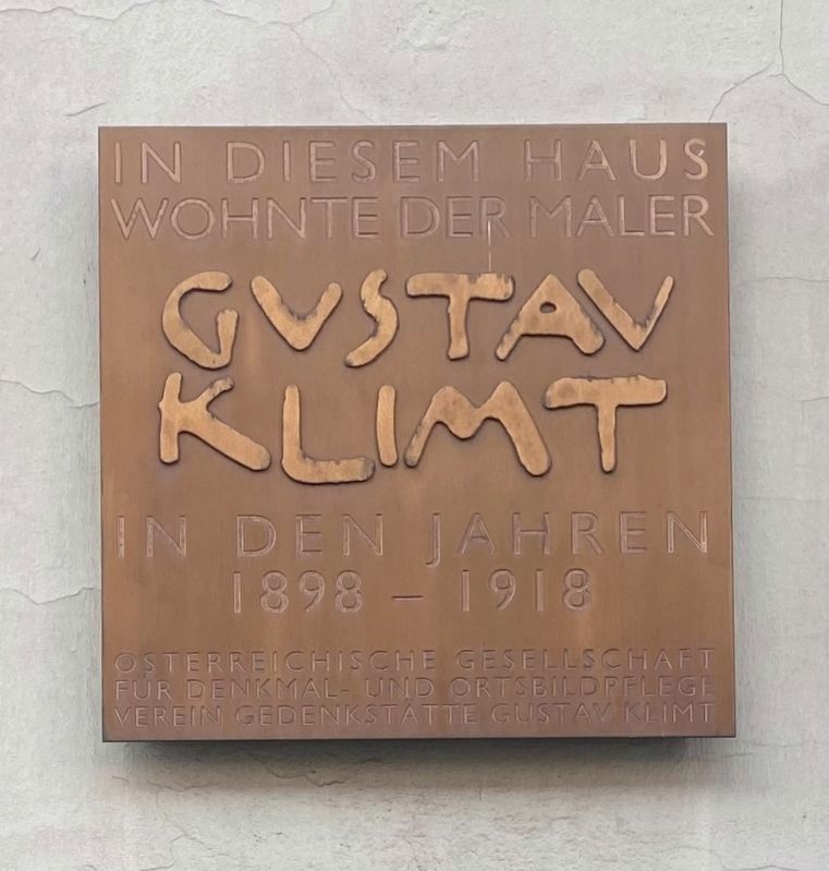 Gustav Klimt Marker. Click for full size. Gustav Klimt Marker image. Click for full size.