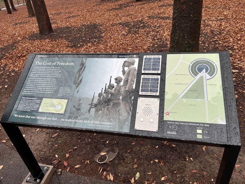 The Cost of Freedom Marker. Click for full size. The Cost of Freedom Marker image. Click for full size.