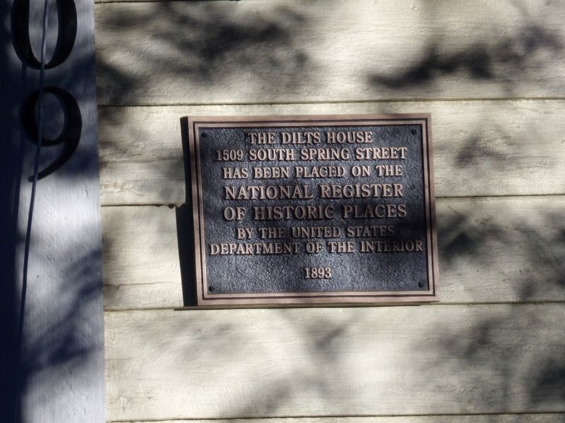 The Dilts House Marker image. Click for full size.