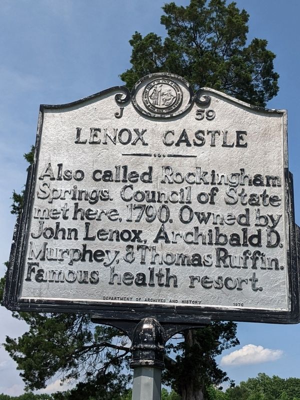 Lenox Castle Marker image. Click for full size.