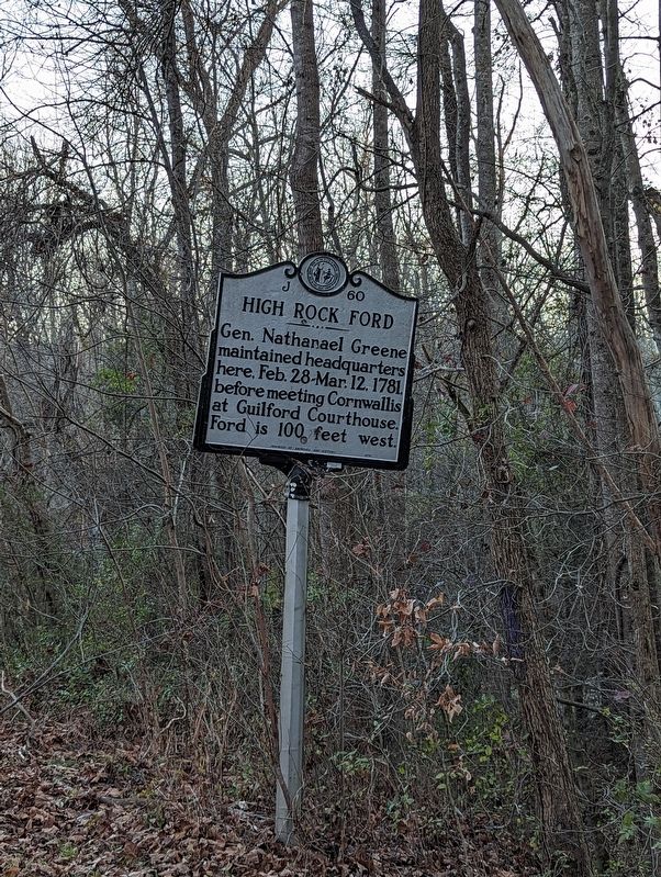 High Rock Ford Marker image. Click for full size.