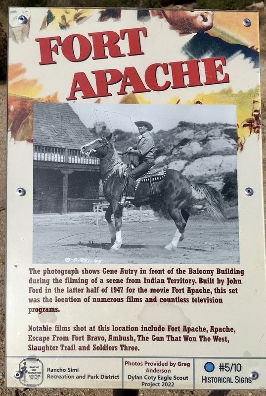 Fort Apache Marker image. Click for full size.