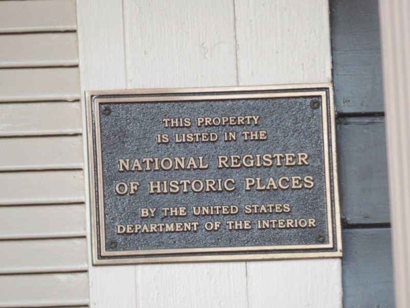 National Register of Historic Places Plaque image. Click for full size.