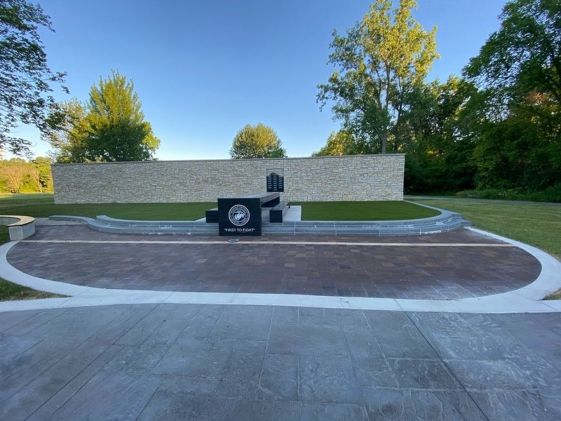 USMC Memorial 1st Batt. 24th Marines Memorial Table image. Click for full size.