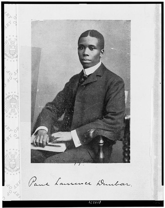 Paul Laurence Dunbar (1872-1906) image. Click for full size.
