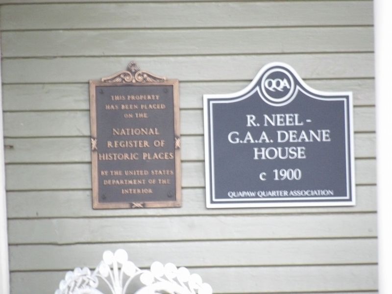 R. Neel-G.A.A. Deane House Marker image. Click for full size.