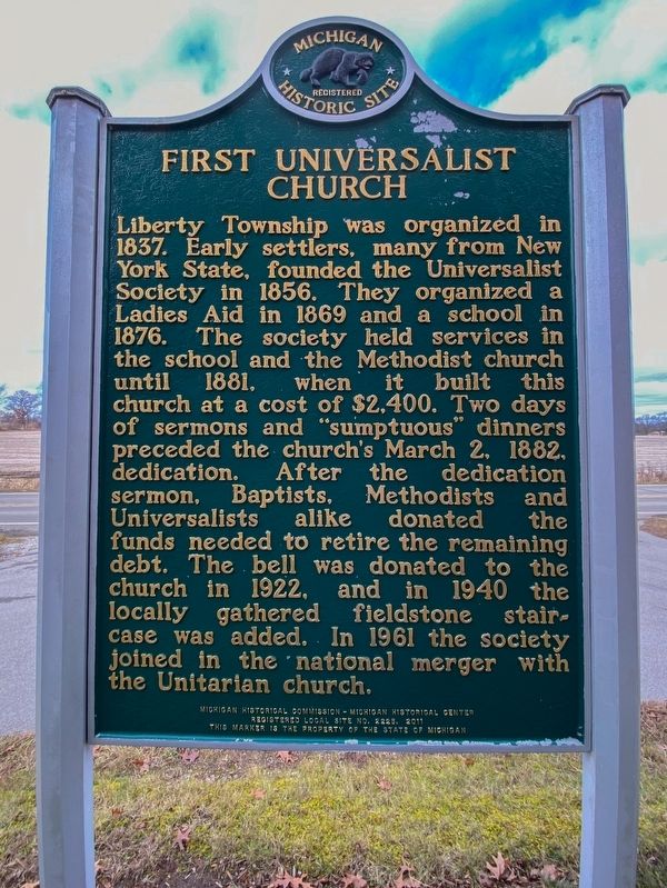 First Universalist Church Marker image. Click for full size.