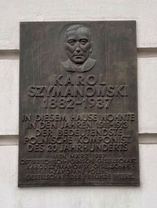 Karol Szymanowski (1882 - 1937) Marker image. Click for full size.