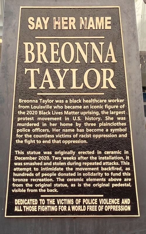 Breonna Taylor Marker image. Click for full size.