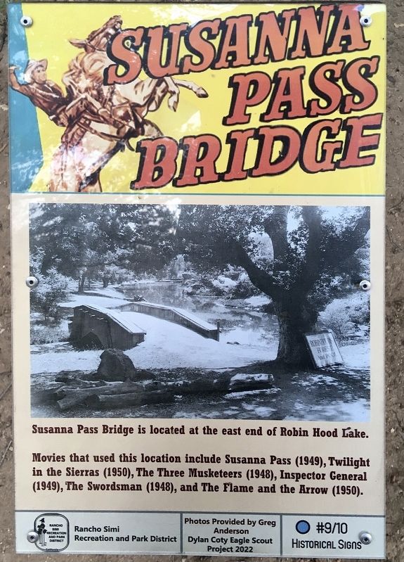 Susanna Pass Bridge Marker image. Click for full size.