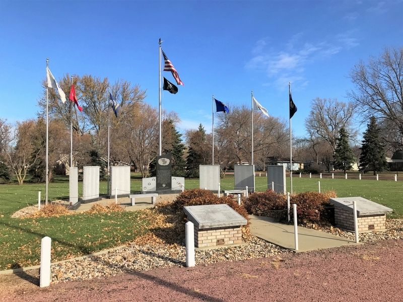Freeman Veterans Memorial image. Click for full size.