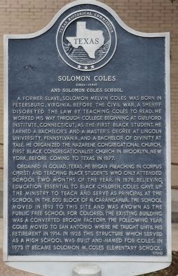 Solomon Coles Marker image. Click for full size.