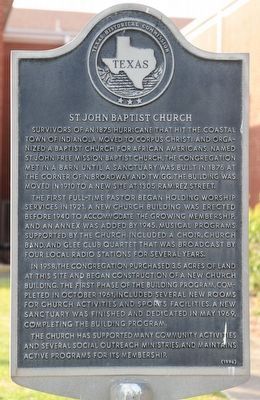 St. John Baptist Church Marker image. Click for full size.