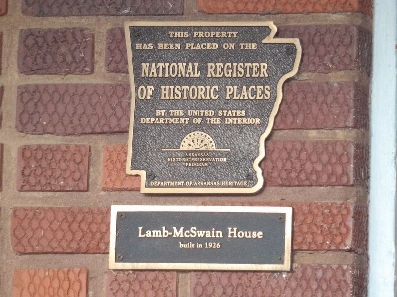 Lamb-McSwain House Marker image. Click for full size.