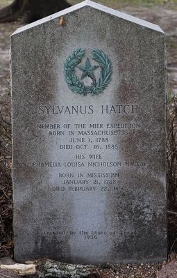 Sylvanus Hatch Marker image. Click for full size.
