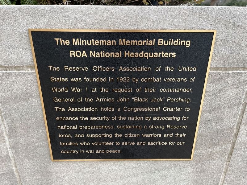 The Minutemen Memorial Building Marker image. Click for full size.